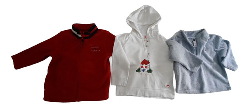 Lote De Abrigos De Bebe Campera Polar Hoodie Buzo Importados Varios 18-24 M (Usado)