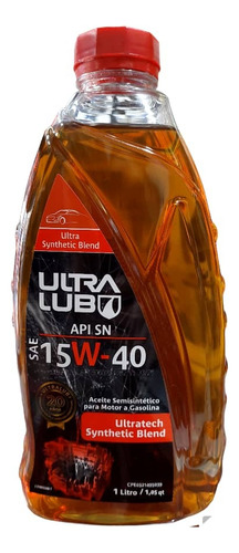 Aceite Semisintético 15w-40 Ultra Lub