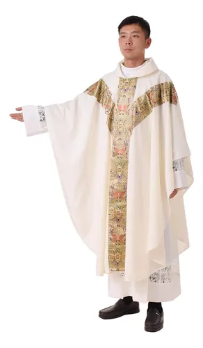 Blessume Sacerdote Celebrante Casulla Iglesia Católica Padre