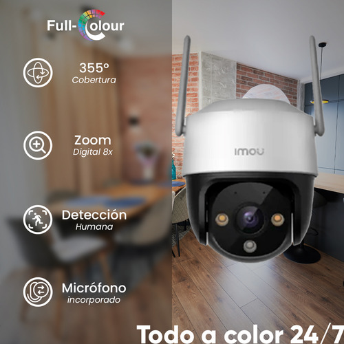 Imou Camara De Seguridad Wifi Mini Pt Cobertura 355° Ipc-k7c