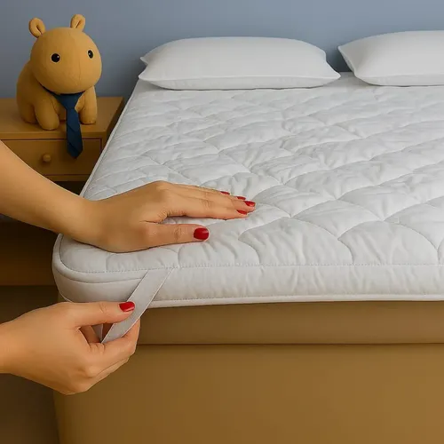 CASA WProtetor De Colchão Casa W Pillow Top Casal Premium Branco Liso Casal