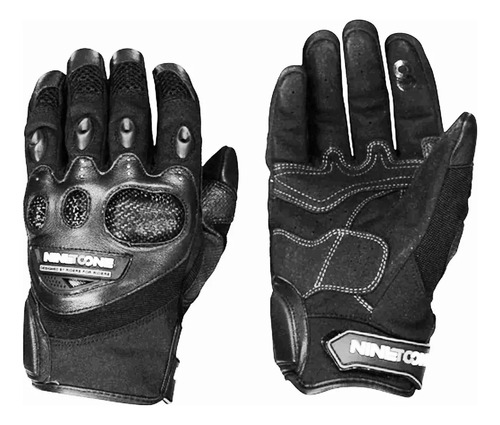 Guantes Nine To One Ls2 Civik Negro Proteccion Carbono - Fas