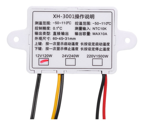 Imagen 6 de 6 de Xh-w3001 Controlador De Temperatura Inteligente De