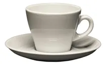 Comprar Taza De Cafe Con Leche C\u002Fplato Porcelana Blanca Monza Verban