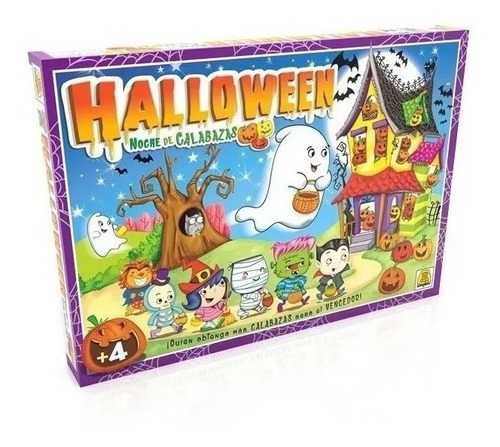 Juego De Mesa Infantil Halloween Calabazas Prendas Recorrido