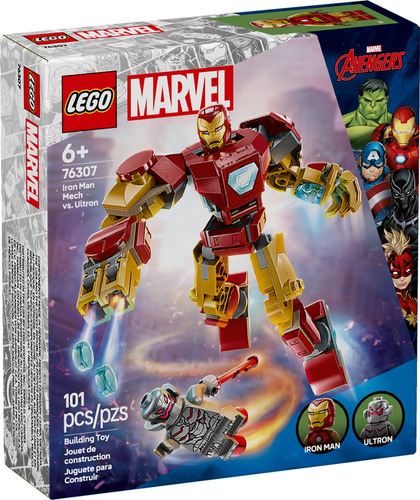 Blocos De Montar 76307 Marvel Robô Homem De Ferro Lego 101 Homem De Ferro