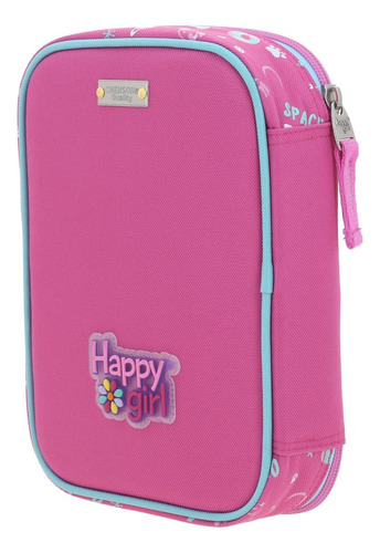 Mochila En Kit Con Ruedas Kinder Chenson Gato Hg70162-p Rosa Chicle Mochila Lapicera