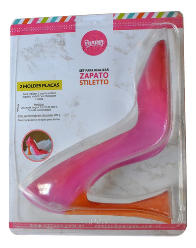 Imagen 3 de 6 de Set De 2 Moldes Placas Zapato Stiletto Parpen Prya