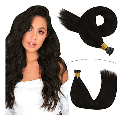 Jovensee I Tip Hair Extensions Human Hair Brown 16 C6yvx