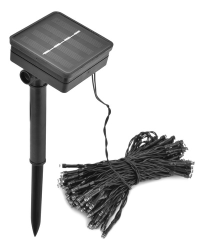 Lámpara Solar De Cadena, Resistente Al Agua, 12 M, 100 Led,