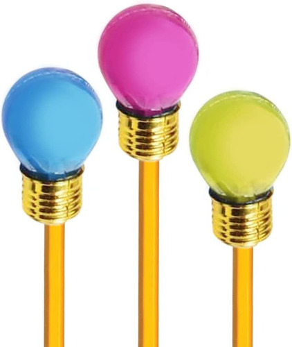 Artcreativity Light Bulb Pencil Sharpeners, Set Of 12, Color