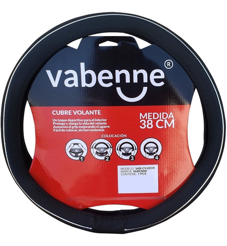 Imagen 2 de 8 de Funda Cubre Volante Cromado Protege Auto Camioneta Vabenne