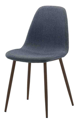 Silla Para Comedor Mesa Madera Mdf Tela Metal Crown Baccara Color Gris-Oscuro Color de la estructura de la silla Gris oscuro