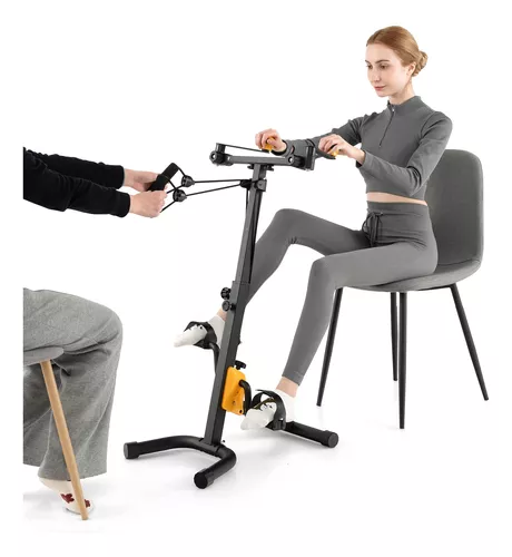 Bicicleta ejercitadora de pedales, mano, brazo, pierna y rodilla, equipo de  fitness ajustable para personas mayores, bicicleta de ejercicio para el