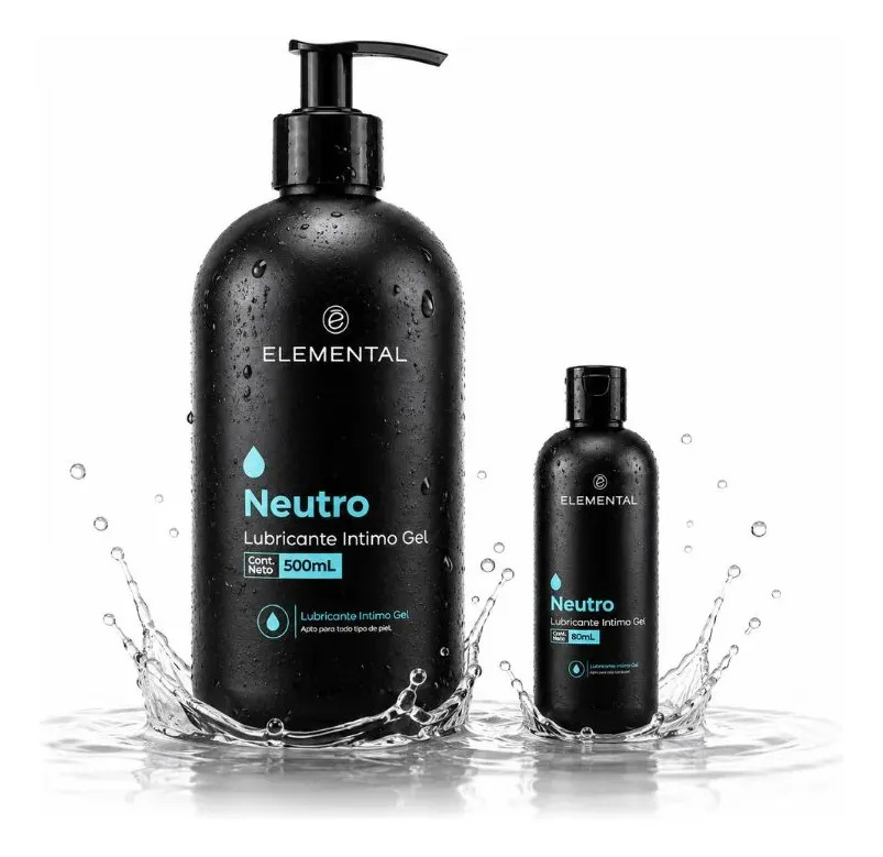 500ml Lubricante Neutro Gel Base Agua Elemental +envaseviaje Sin Sabor