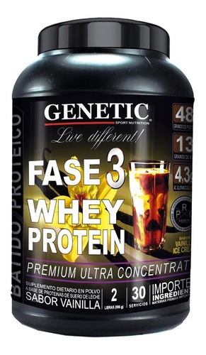 Fase 3 Whey Protein Proteina Ultra Concentrada - Genetic