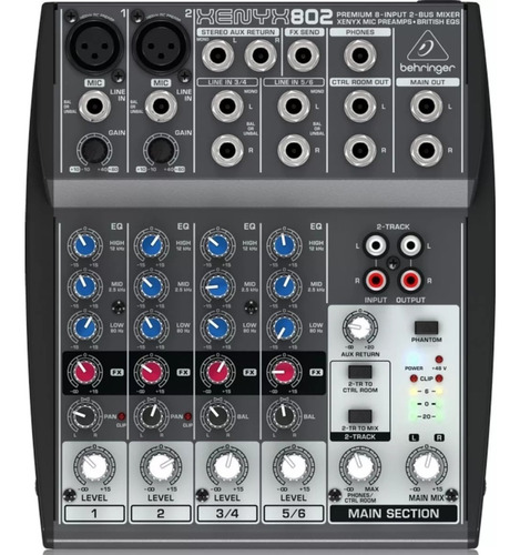 Mesa De Som Xenyx 802 Behringer,original Frete Gratis  Lcsom