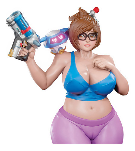 Mei Overwatch Nsfw Figura 3d De Resina