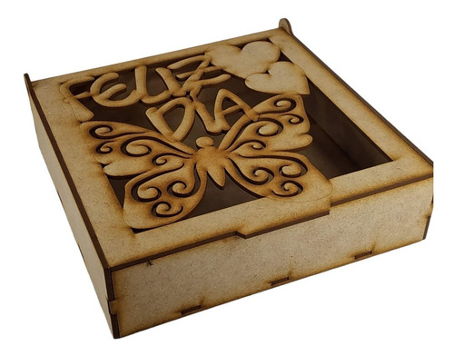 Imagen 9 de 9 de Caja Con Motivos Mama En Mdf Corte Laser