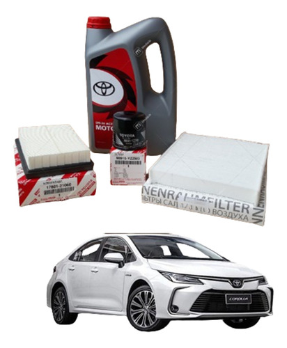 Kit Filtros Originales Corolla Hibrido 2023 + Aceite 5w30