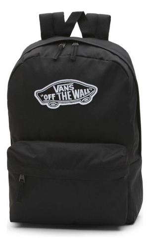 Mochila Vans X Marvel Realm, mochila urbana, cor preta, design liso, 22L