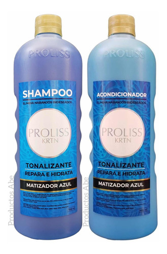 Shampoo + Acondicionador Matizador Azul Proliss
