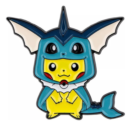 Broche Boton Pin Metalico Pokemon Pikachu Vaporeon Traje