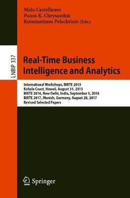 Libro Real-time Business Intelligence And Analytics : Int...