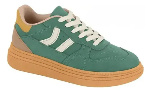 MLB 4158377321 Tnis Feminino Nobuck Casual Conforto Moleca Original JM