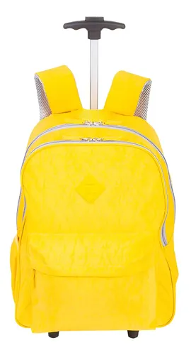 Mochila Carrinho Externo Sestini Rolling Crinkle - Amarelo