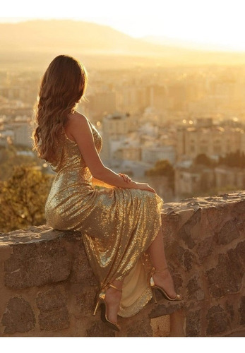 Imagen 6 de 6 de Vestido Largo De Fiesta En Alta Costura Americano Gala