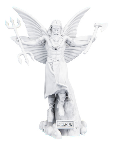 Estátua Marduk Deus Protetor Da Babilônia - Marduque Cor Cor Mármore