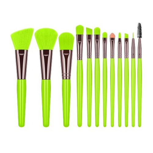 Juego De 12 Brochas Para Amarillo Fosforescente