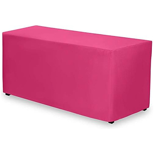 Fitted Tablecloth - 48 X 30 Inch - Fuschia Fitted Recta...