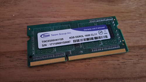 Memoria Ddr3l Team Group 4gb 1600mhz