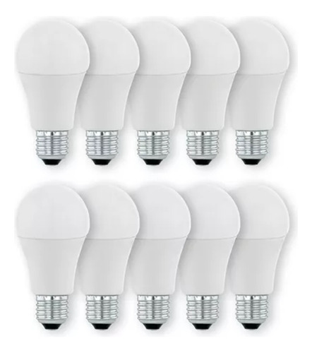 Pack 10 Ampolletas Led E-27 5w Blanco Fria/calida Sello Sec 