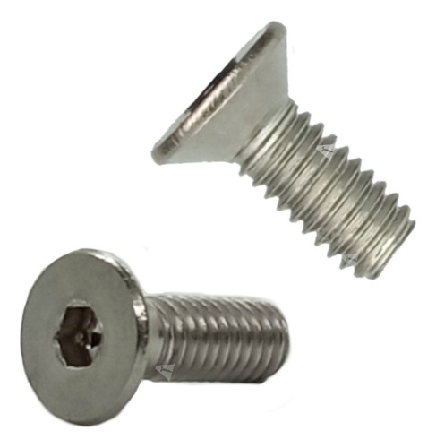 Tornillo Allen Cabeza Plana Inoxidable M4 X 10mm (100pzs)