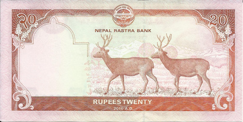 Nepal 20 Rupias 2016