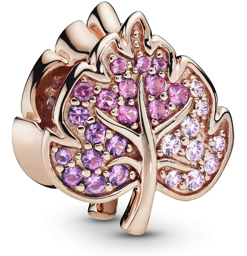 Charm Pandora Colección Floral Rose Gold Plata Ale 925