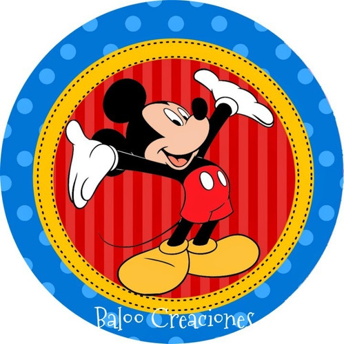 Imagen 3 de 8 de Tags Etiquetas Personalizadas Mickey X10