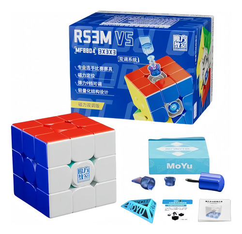 Moyu Rs3m V5 Cubo Mágico 3x3 Magnético Ajuste Dual Juguetes