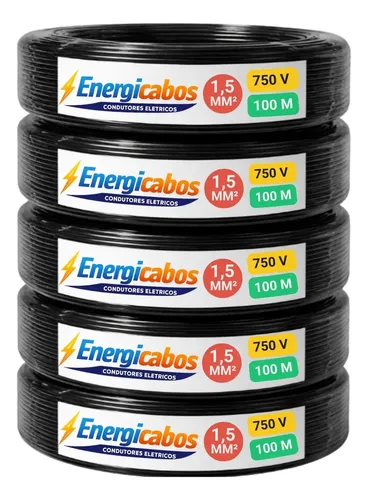 MLB 4390461217 Cabo Flexivel 15mm Rolo 100 Metros Unipolar 750v JM