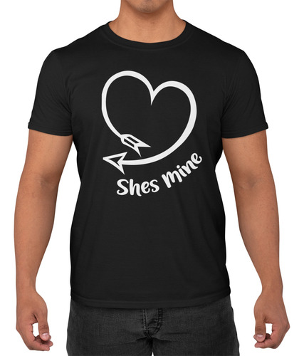 Playera San Valentin Parejas Enamorados Shes Mine Nes Mine