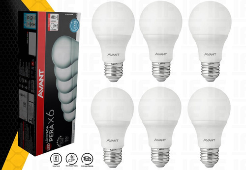 Imagem 6 de 7 de Kit 6 Lâmpada Led 9w Bulbo Soquete E27 Bivolt Casa Comércio
