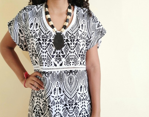 Imagem 4 de 7 de Vestido Feminino Tecido Longo Simone