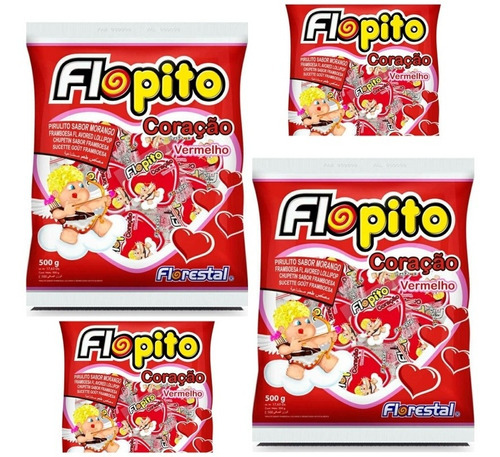 Kit 2 Pacotes De Pirulito Coração Florestal C/50 Unidades