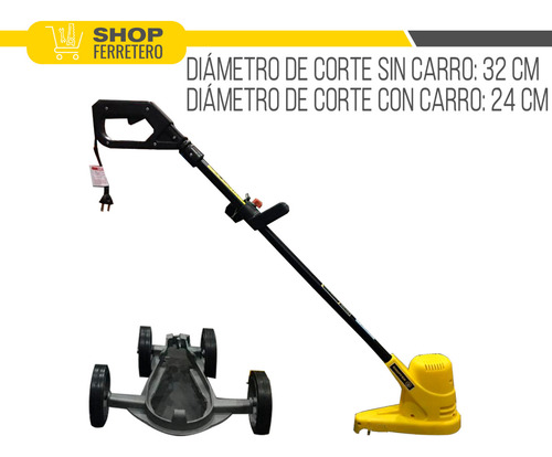 Imagen 6 de 10 de Bordeadora Profesional Cesped Shopfer Shop902 900w + Regalos
