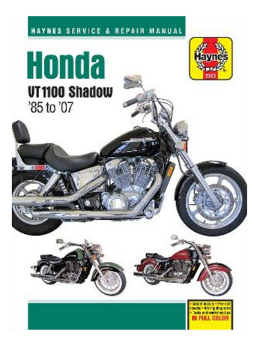 Honda Vt1100 Shadow (85-07) Haynes Repair Manual - Aut. Eb17