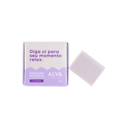 Kit 2x: Sabonete Lavanda Em Barra Vegano Alva 20g