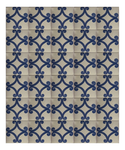 Azulejo 10.5cm Artesanal Talavera Liso 90pz #acls-39